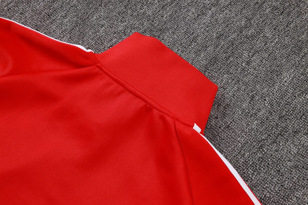 Survêtement Ensemble Veste Zippée Rouge
