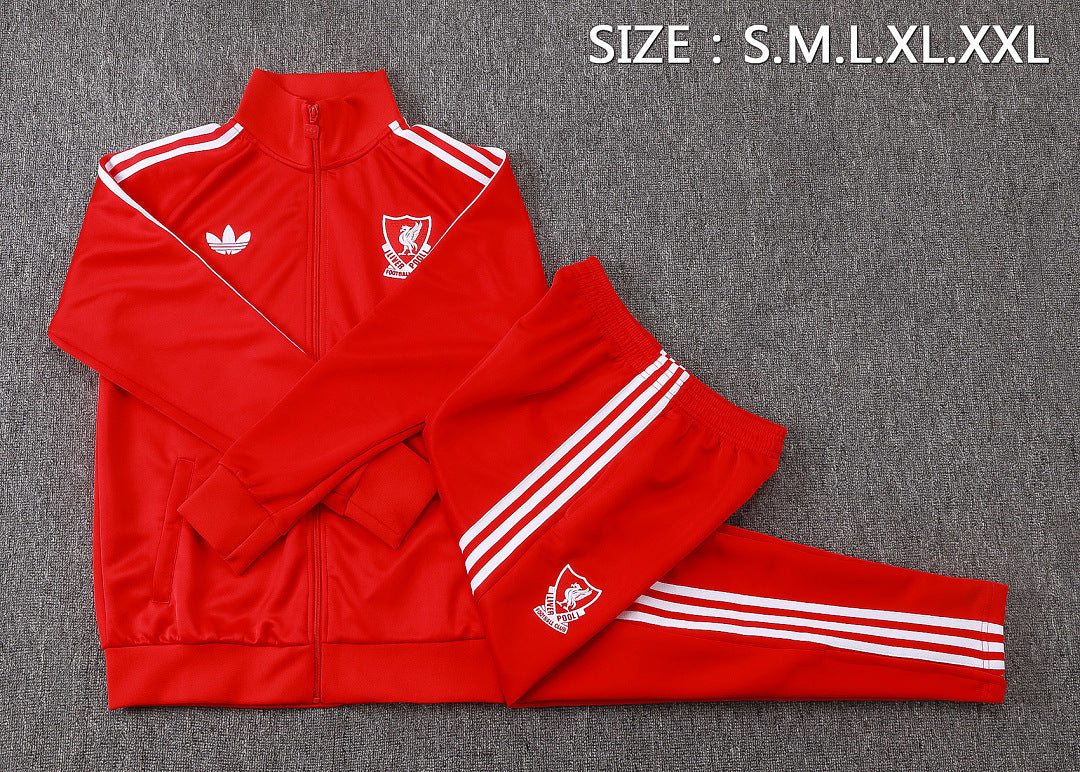 Survêtement Ensemble Veste Zippée Rouge