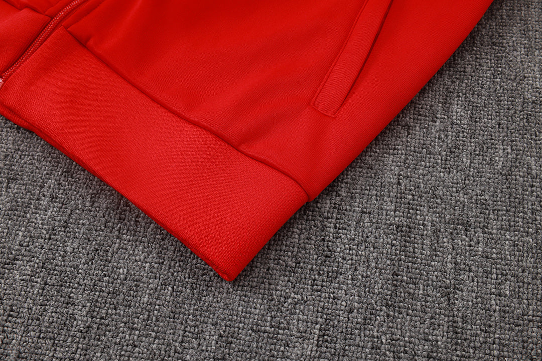 Survêtement Ensemble Veste Zippée Rouge