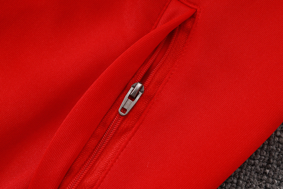 Survêtement Ensemble Veste Zippée Rouge
