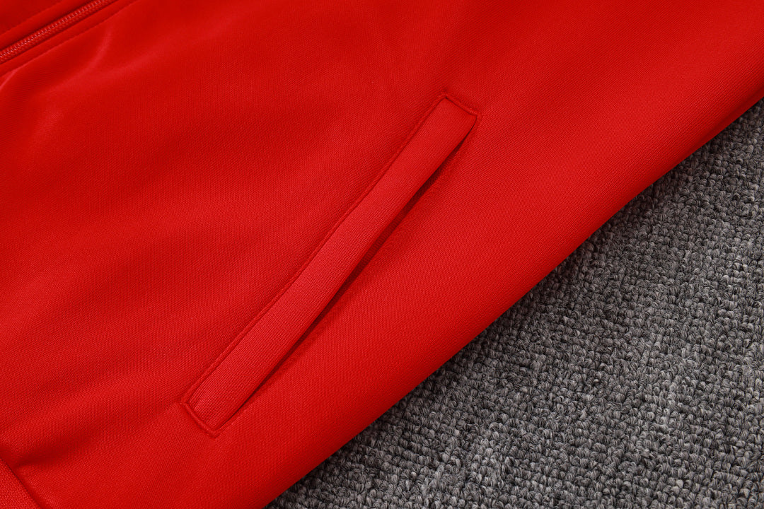 Survêtement Ensemble Veste Zippée Rouge