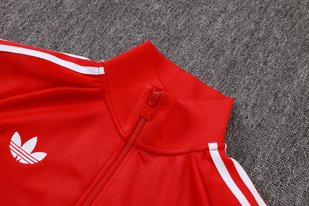 Survêtement Ensemble Veste Zippée Rouge