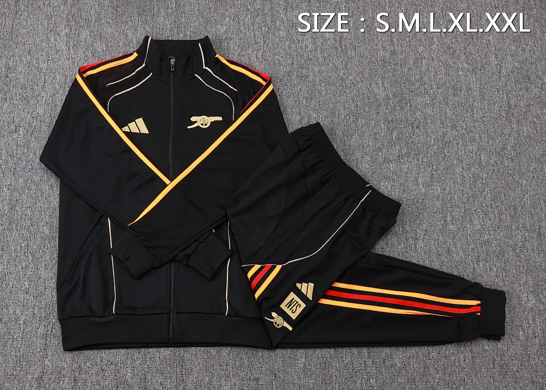 Survêtement Veste Arsenal Noir Rétro 2025/26