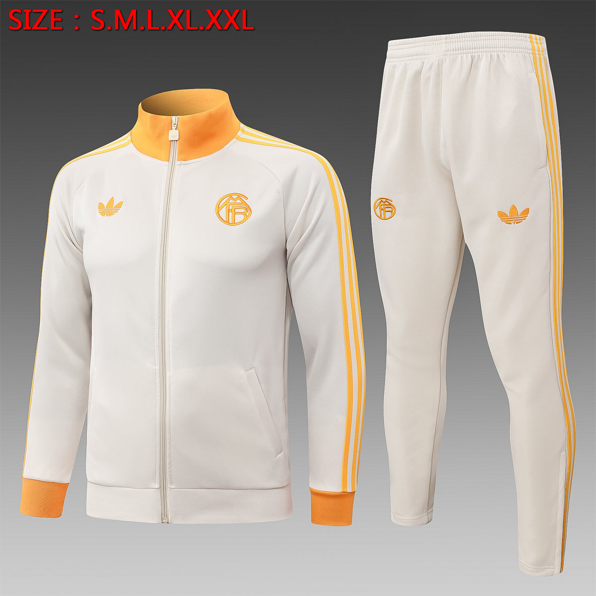 Survêtement Veste Bayern Munich Beige Col Orange 2026/27