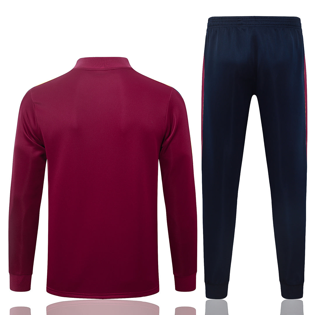 Survêtement Veste Jogging Capuche Bordeaux 2026/27