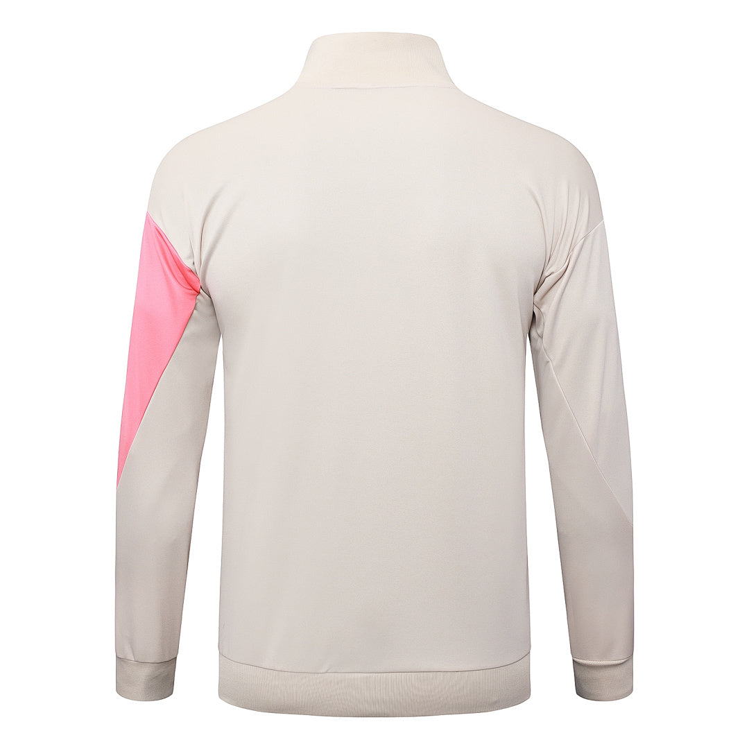 Survêtement Veste Jogging Capuche FC Barcelone Beige 2025/26