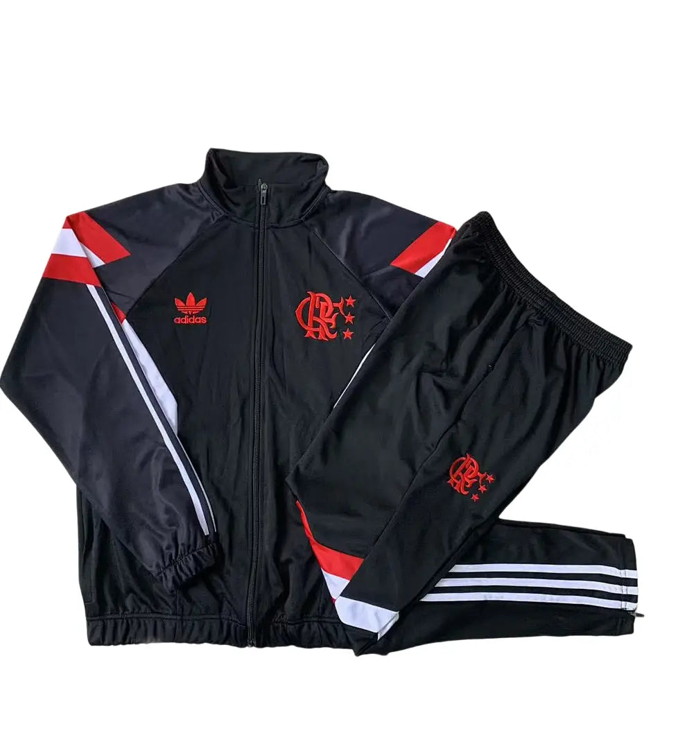 Survêtement Veste Jogging Flamengo 2024/25 Noir Rétro