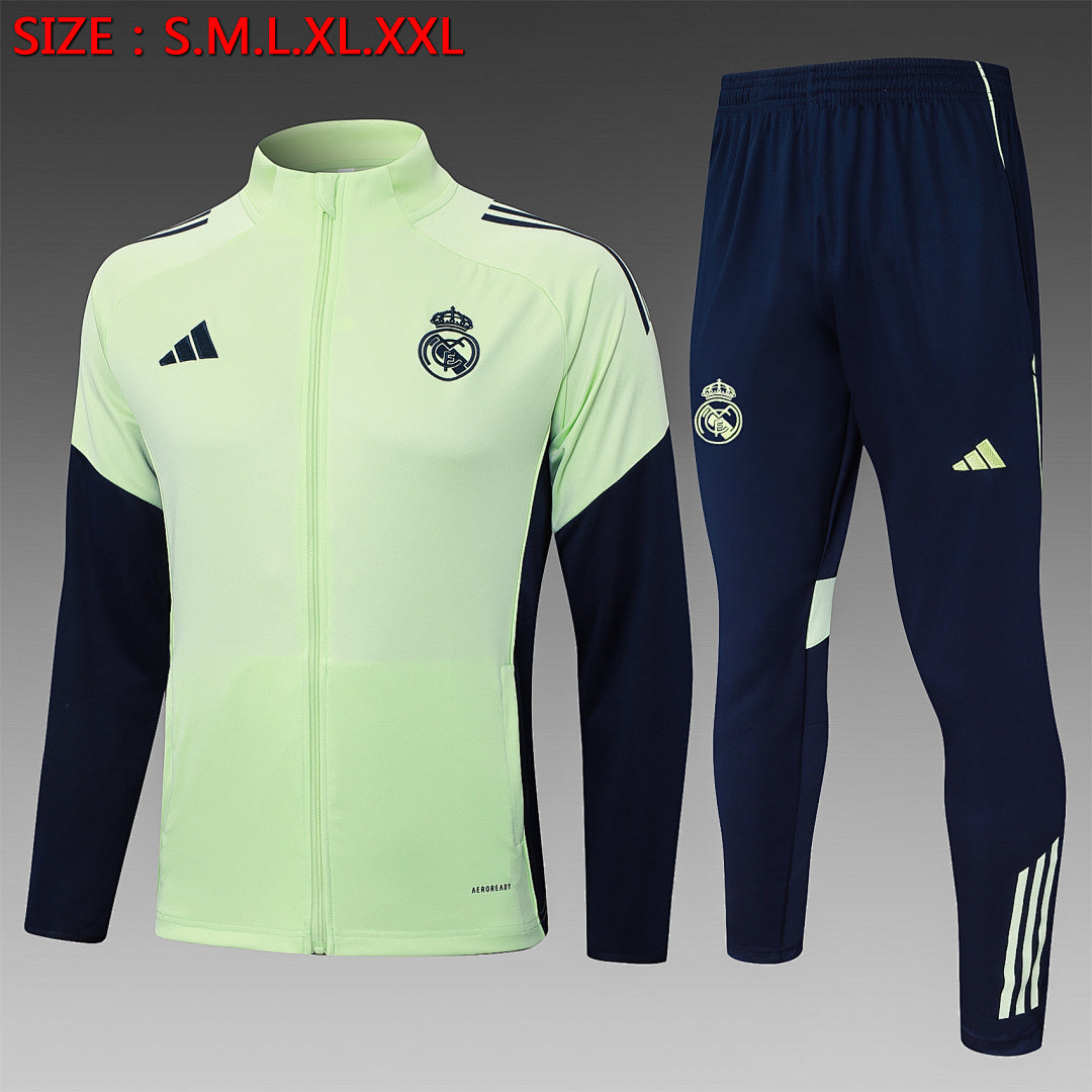 Survêtement Veste Jogging Real Madrid 2025/26 Vert Clair