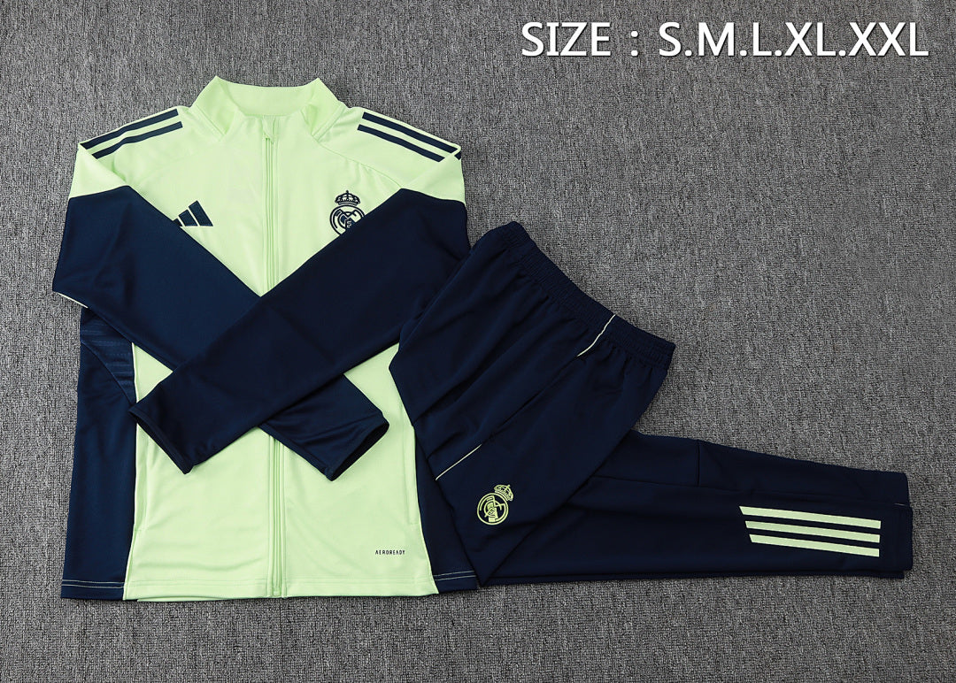Survêtement Veste Jogging Real Madrid 2025/26 Vert Clair