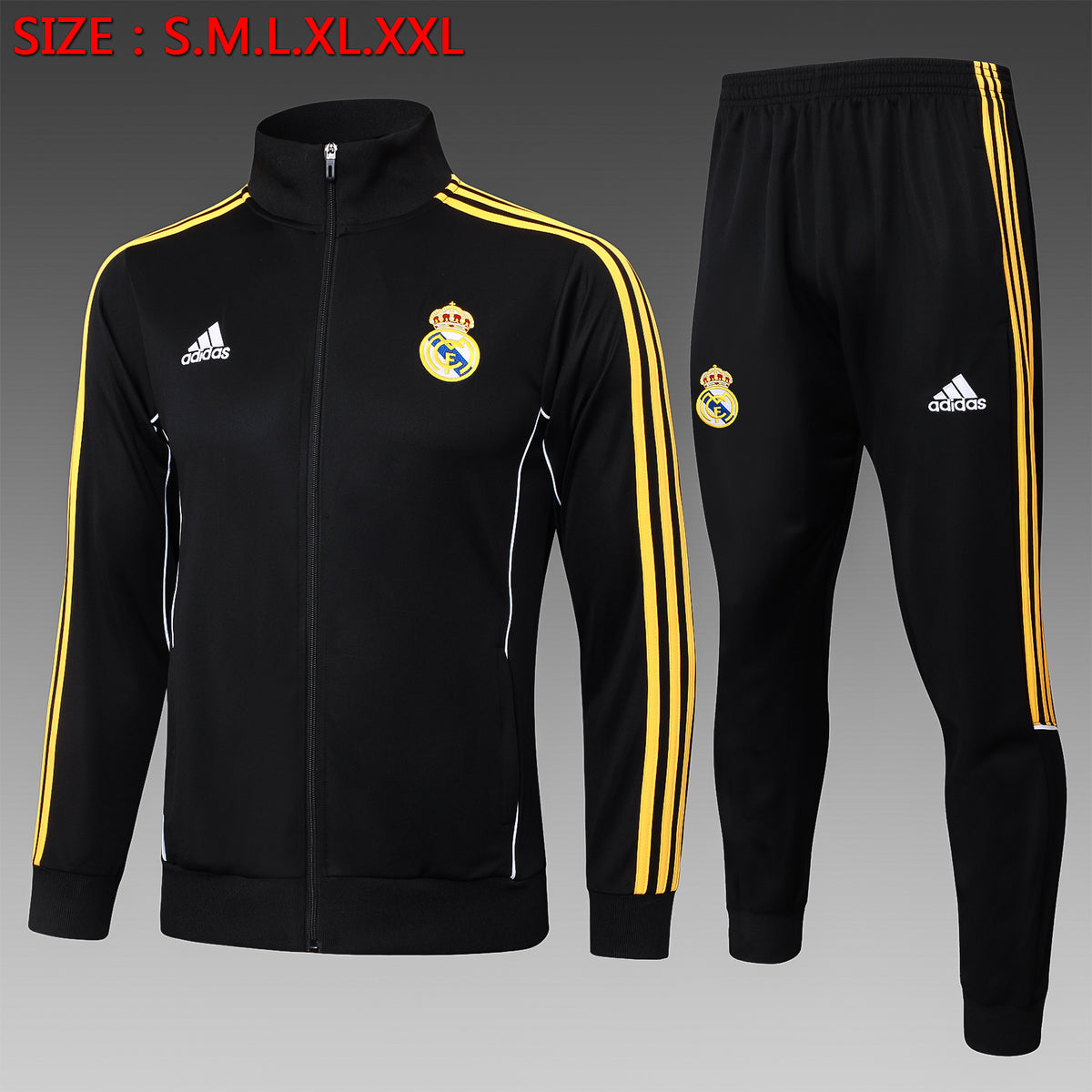 Survêtement Veste Jogging Real Madrid Vintage Noir 2025/26