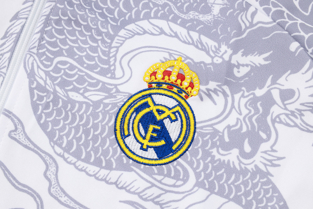 Survêtement Veste Zip Real Madrid Blanc 2024/25