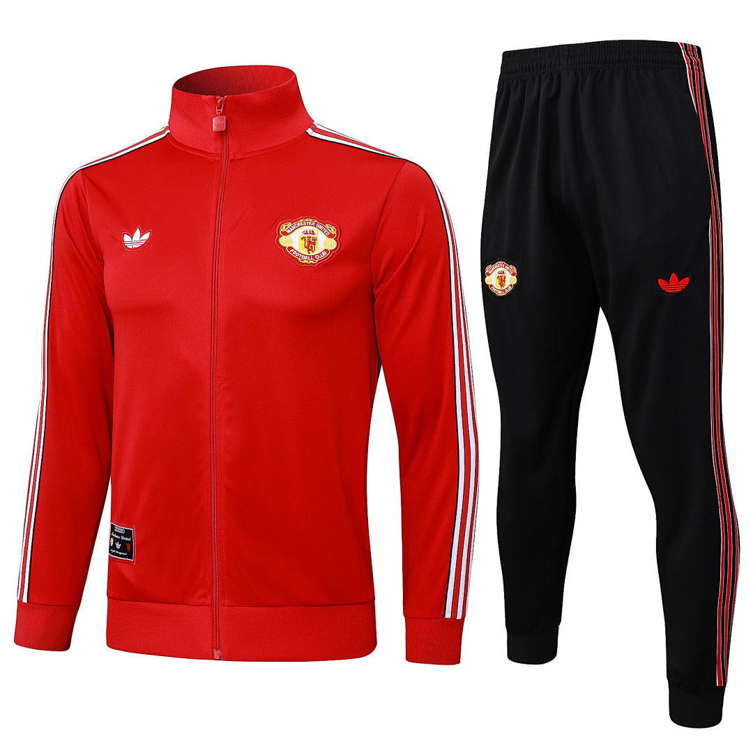 Survêtement Veste Zip Rétro Manchester United Rouge 2025/26