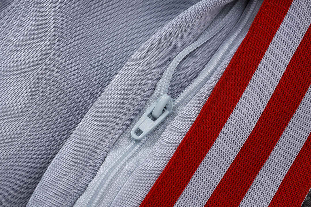 Survêtement Veste zippée Liverpool Gris Blanc