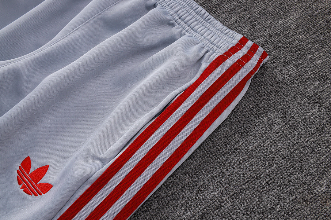 Survêtement Veste zippée Liverpool Gris Blanc
