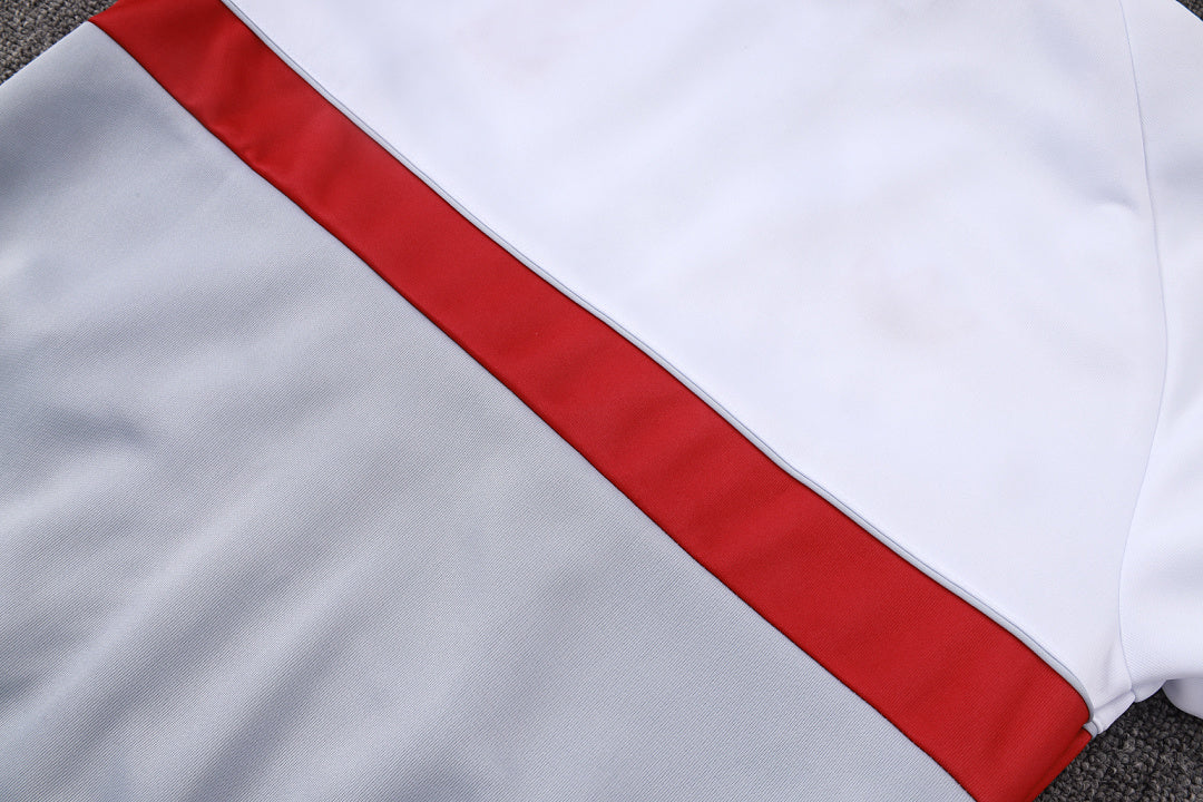 Survêtement Veste zippée Liverpool Gris Blanc
