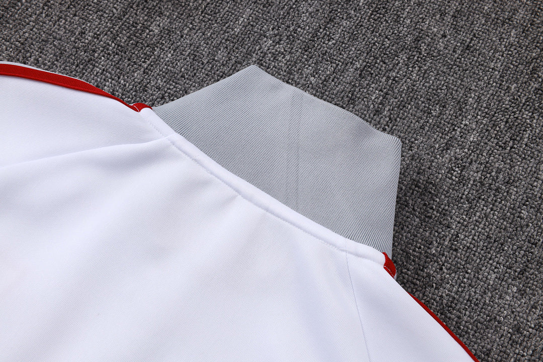 Survêtement Veste zippée Liverpool Gris Blanc