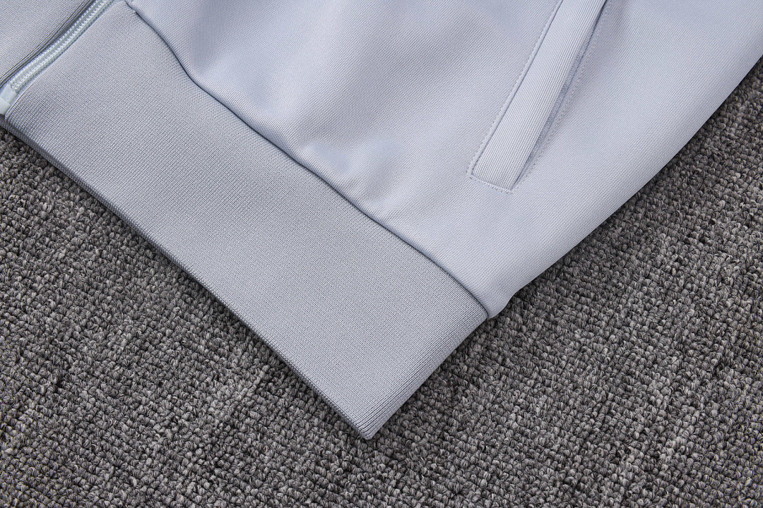 Survêtement Veste zippée Liverpool Gris Blanc