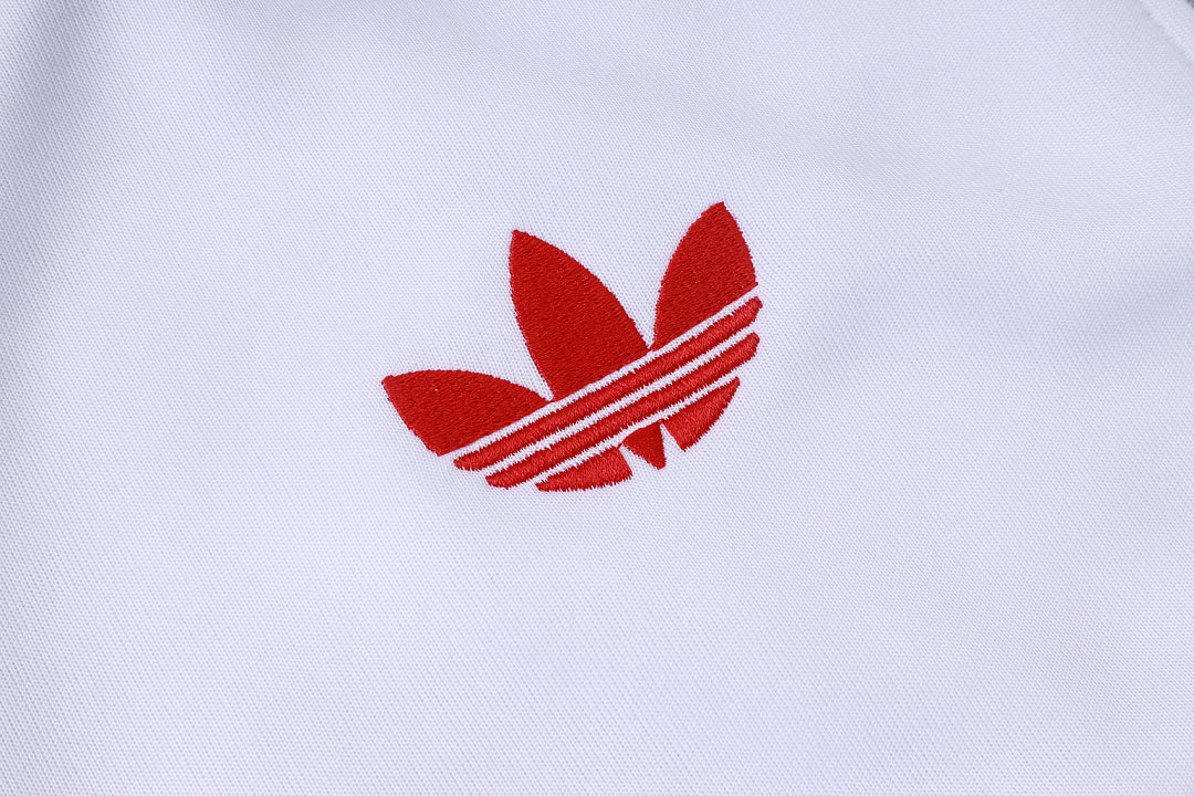Survêtement Veste zippée Liverpool Gris Blanc