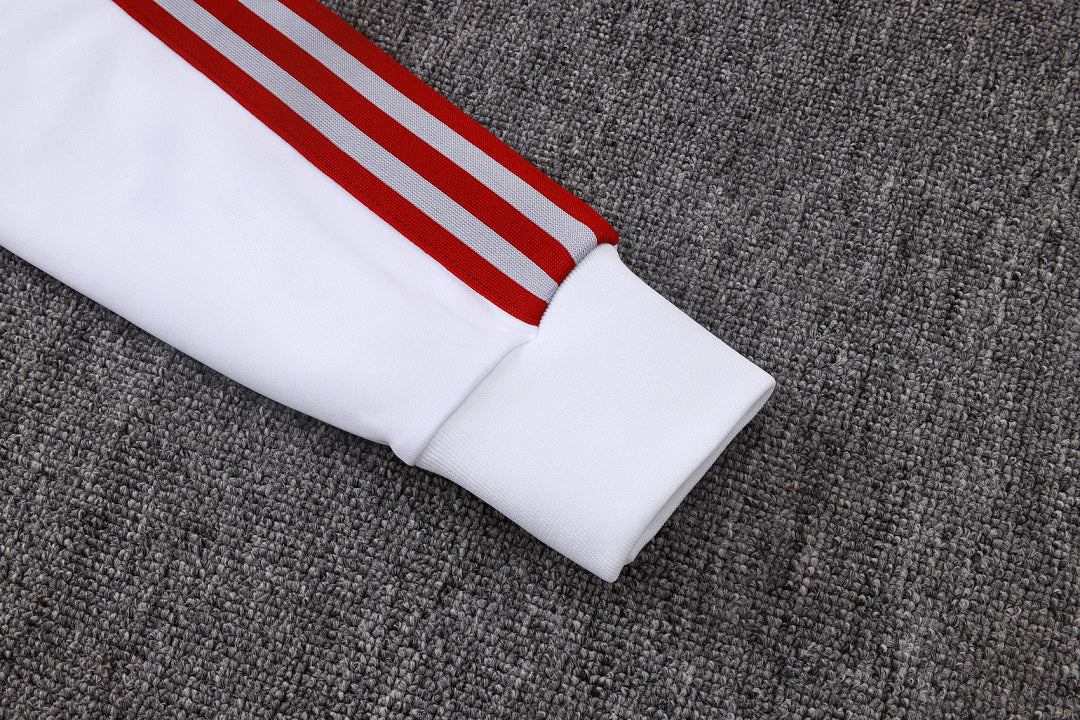 Survêtement Veste zippée Liverpool Gris Blanc