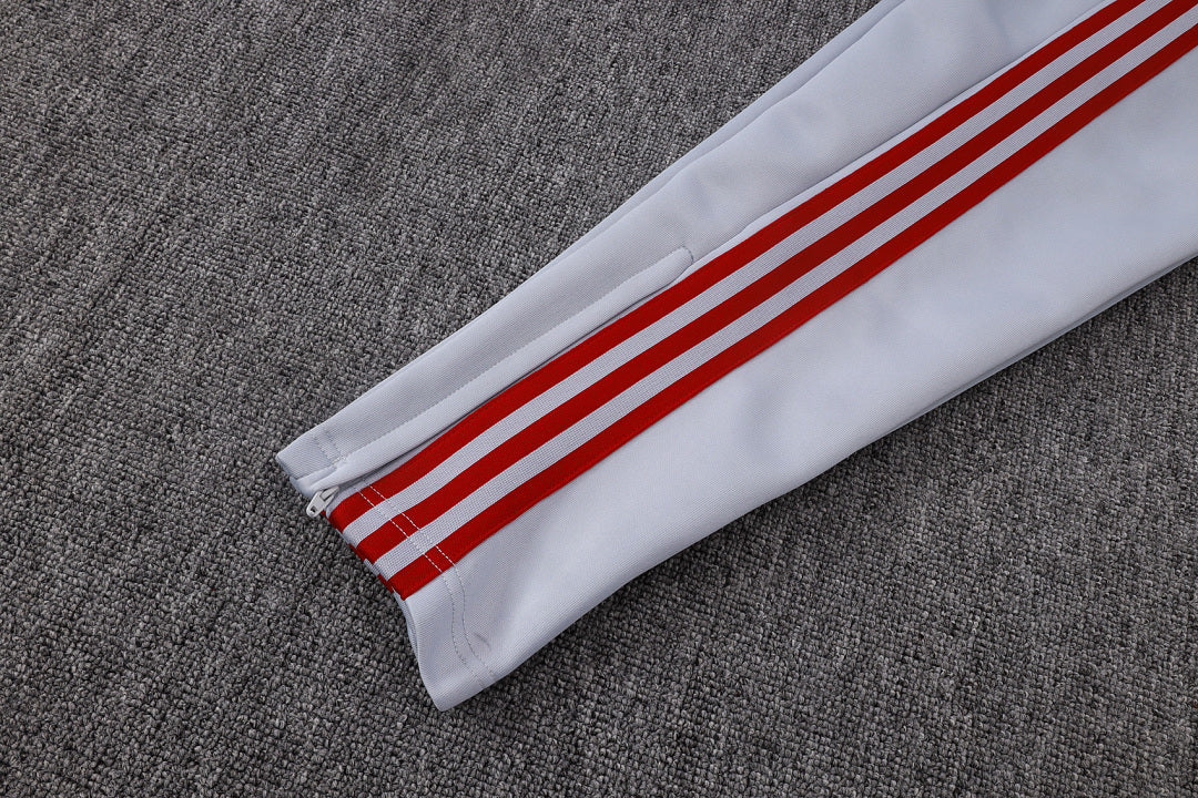 Survêtement Veste zippée Liverpool Gris Blanc
