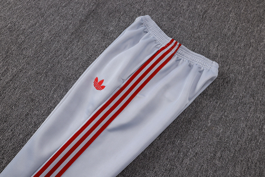 Survêtement Veste zippée Liverpool Gris Blanc