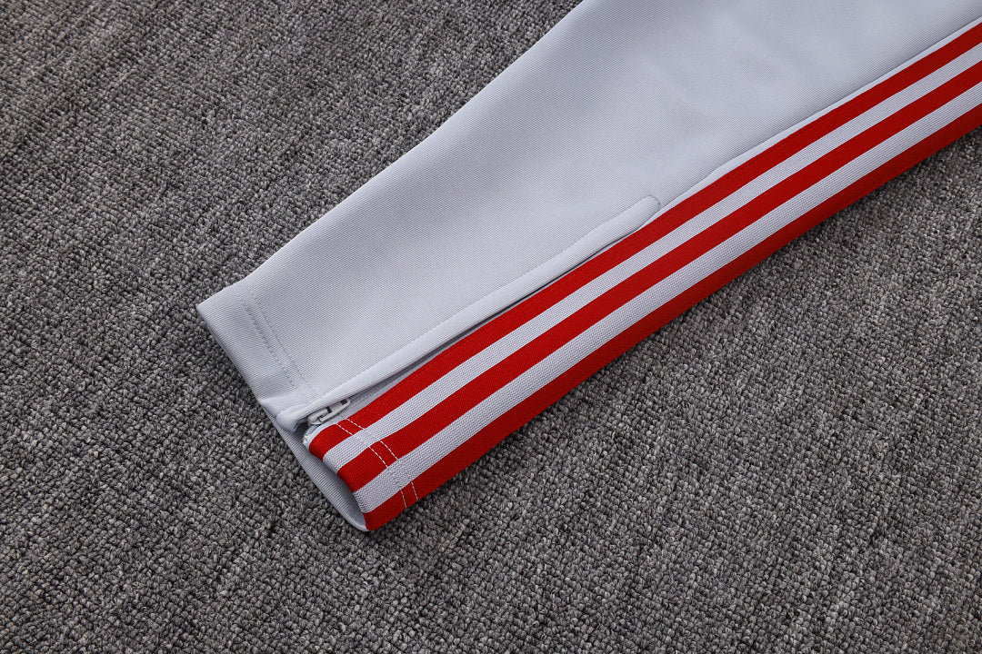 Survêtement Veste zippée Liverpool Gris Blanc