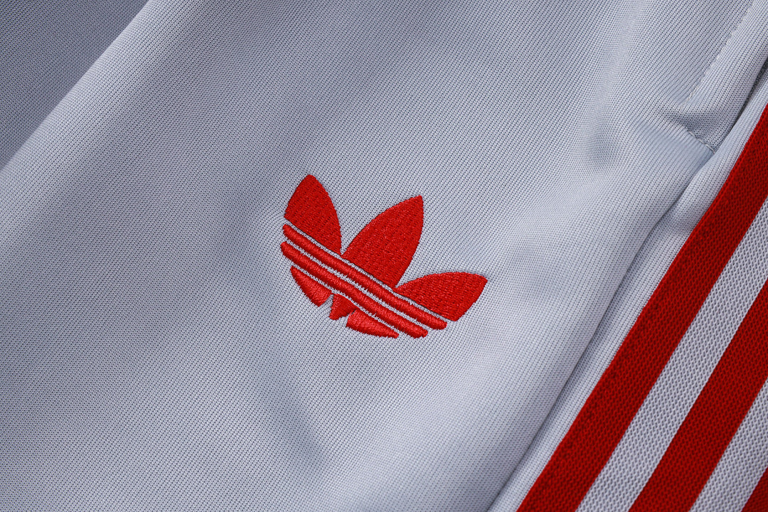 Survêtement Veste zippée Liverpool Gris Blanc