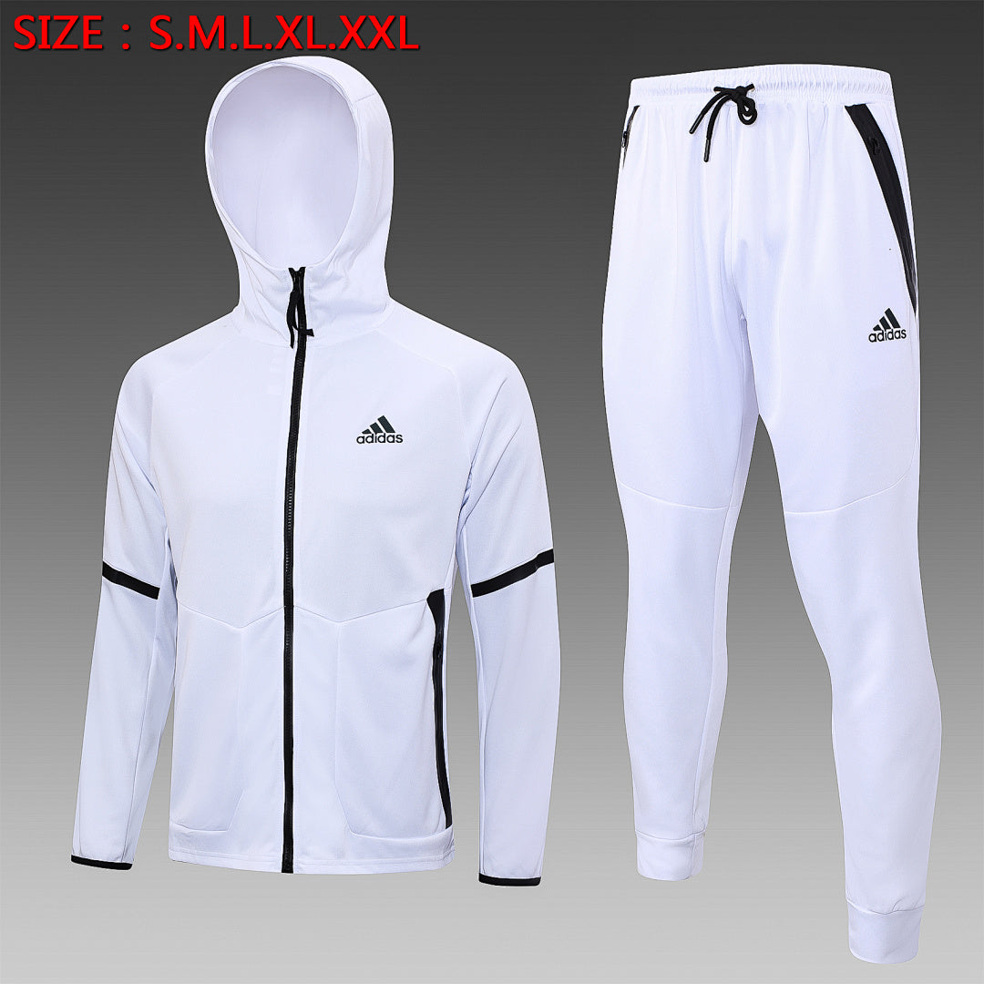 Veste à Capuche Zippée 2023/24 Blanc
