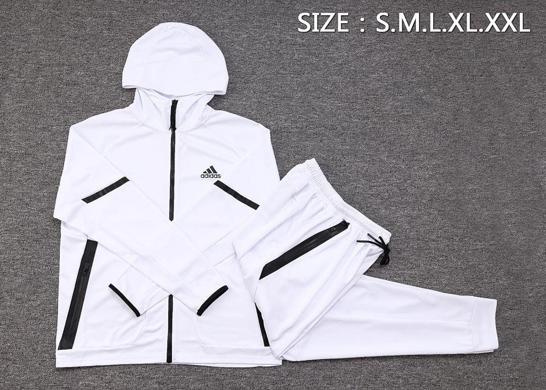 Veste à Capuche Zippée 2023/24 Blanc