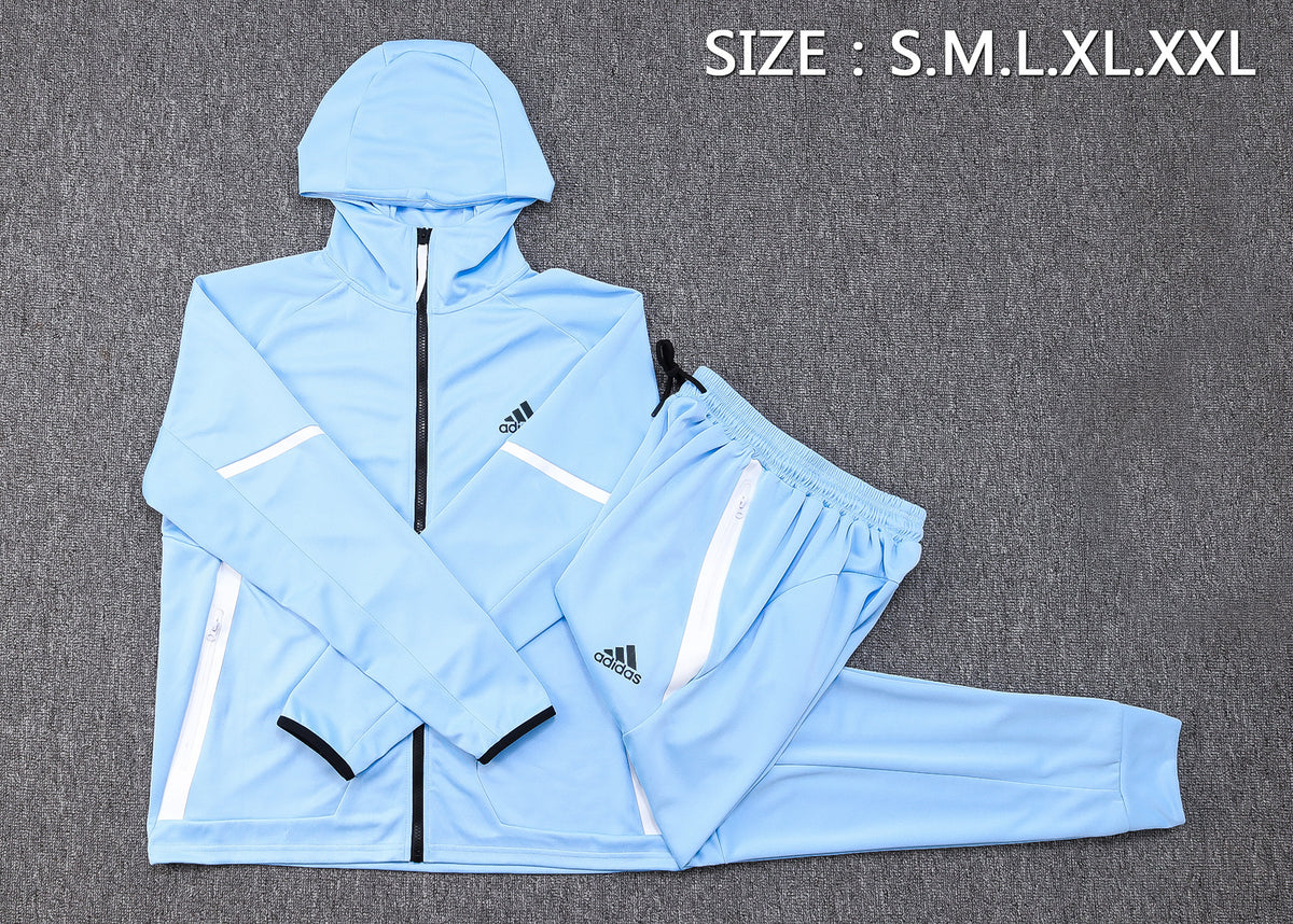 Veste à Capuche Zippée 2023/24 Bleu Clair