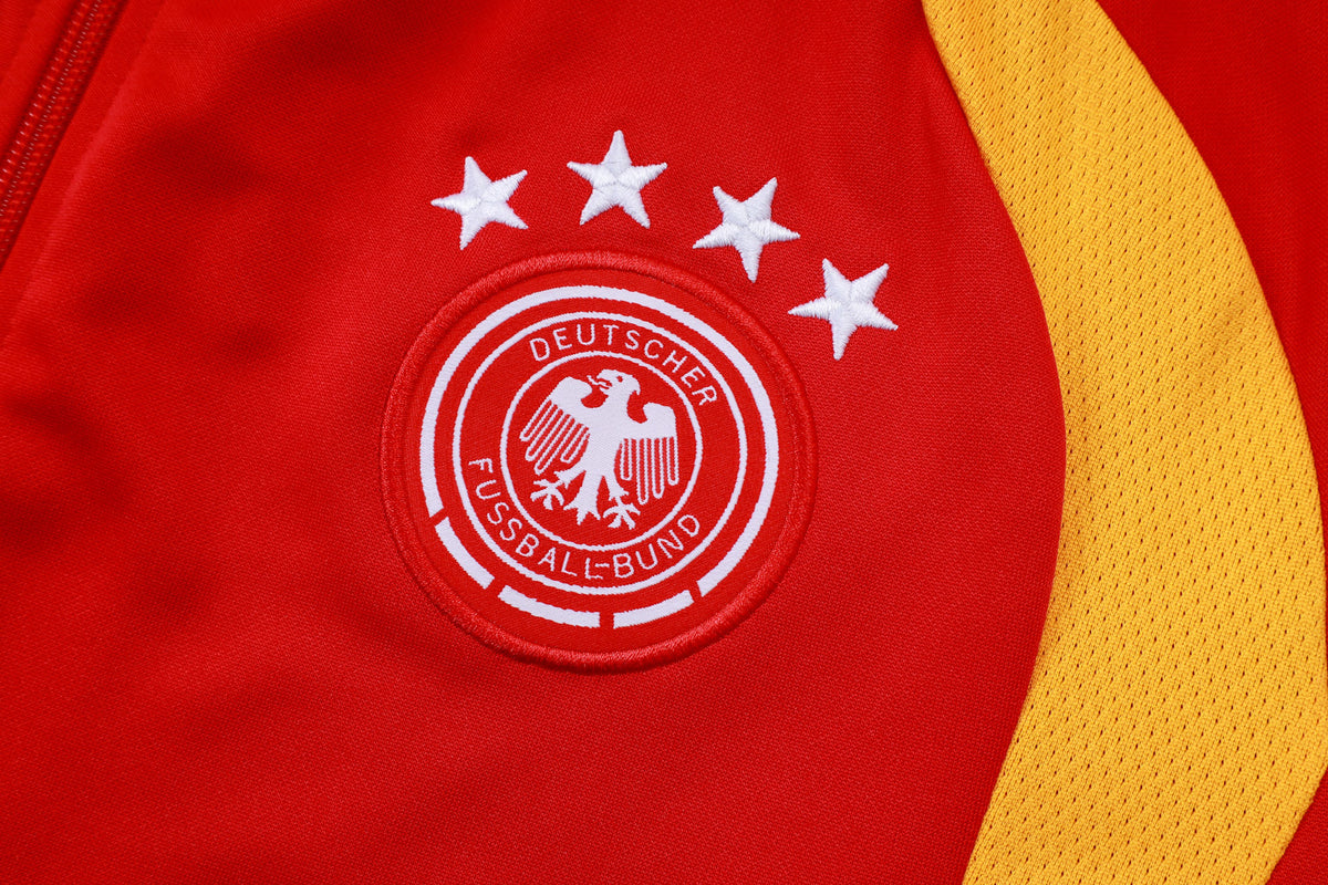 Veste à Capuche Zippée Allemagne Germany Rouge