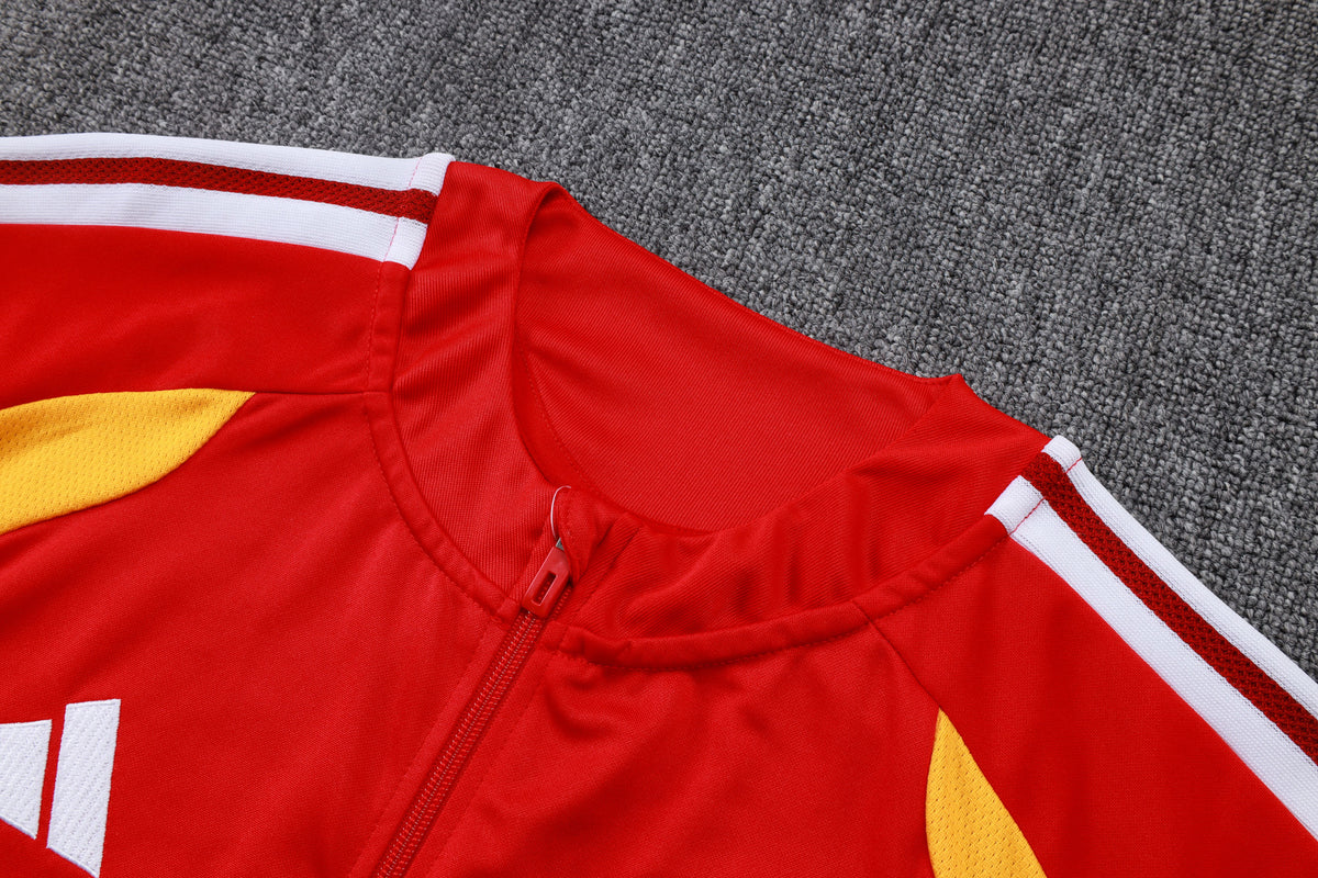 Veste à Capuche Zippée Allemagne Germany Rouge