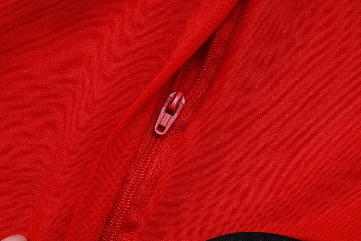 Veste à Capuche Zippée Allemagne Germany Rouge
