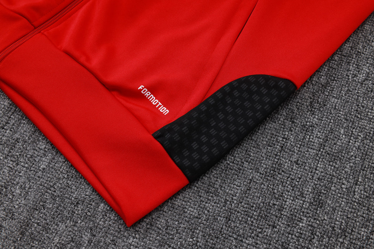 Veste à Capuche Zippée Allemagne Germany Rouge
