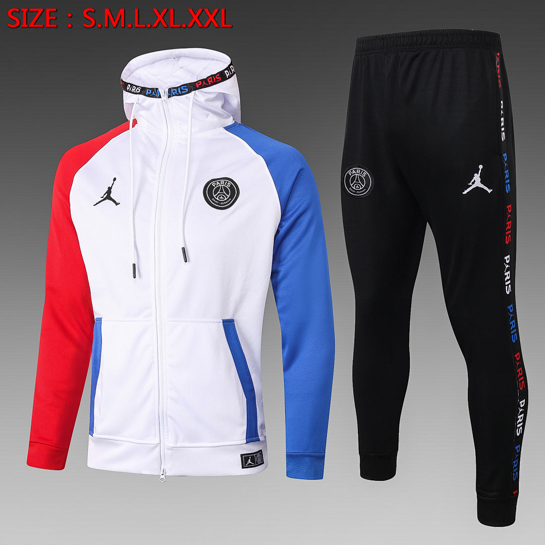 Veste à Capuche Zippée Bicolore