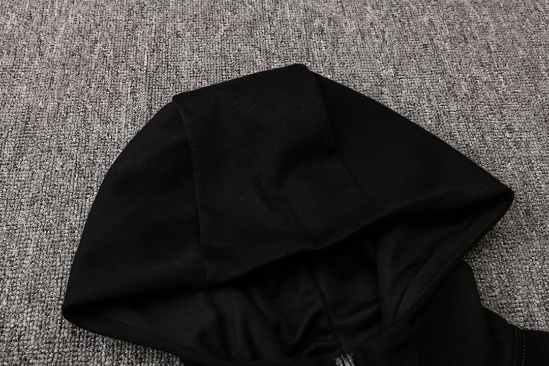 Veste à Capuche Zippée Gris