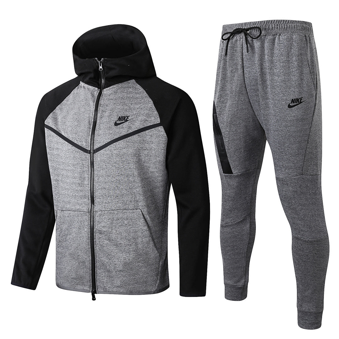 Veste à Capuche Zippée Gris