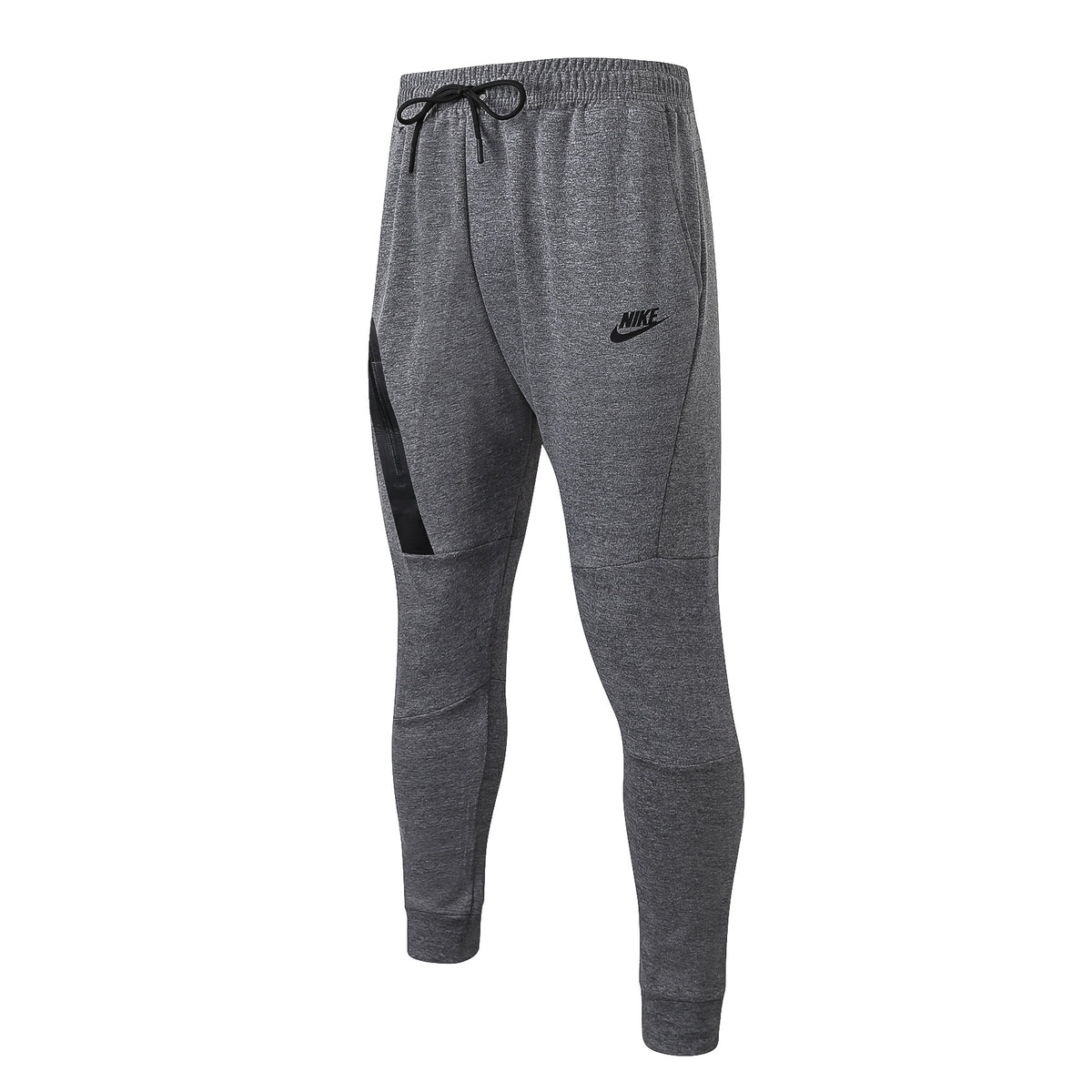 Veste à Capuche Zippée Gris Poches Noires