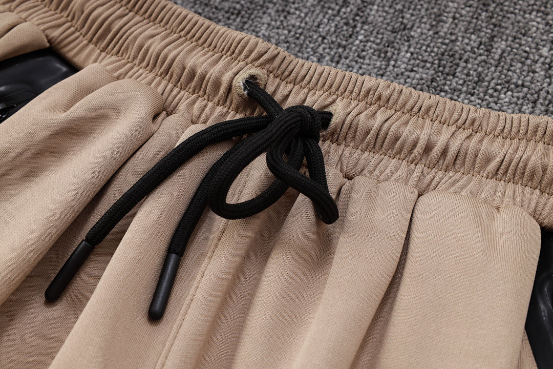 Veste à Capuche Zippée Kaki et Gris Clair 2023/24
