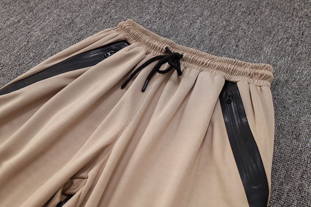 Veste à Capuche Zippée Kaki et Gris Clair 2023/24