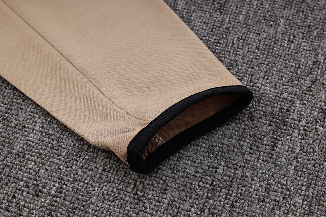 Veste à Capuche Zippée Kaki et Gris Clair 2023/24