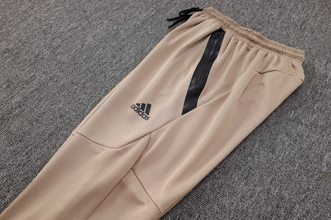 Veste à Capuche Zippée Kaki et Gris Clair 2023/24
