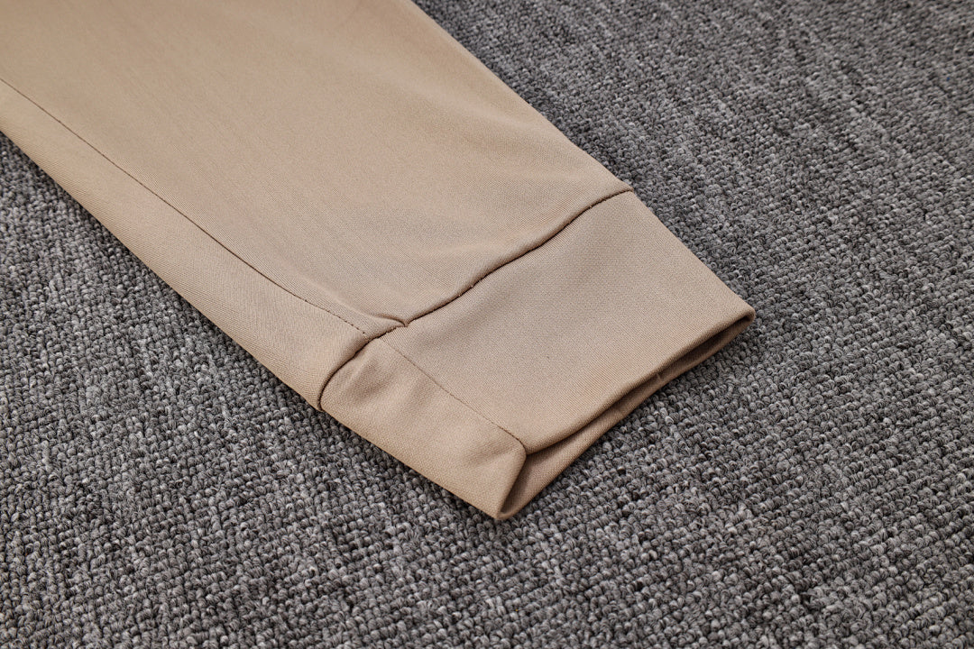 Veste à Capuche Zippée Kaki et Gris Clair 2023/24