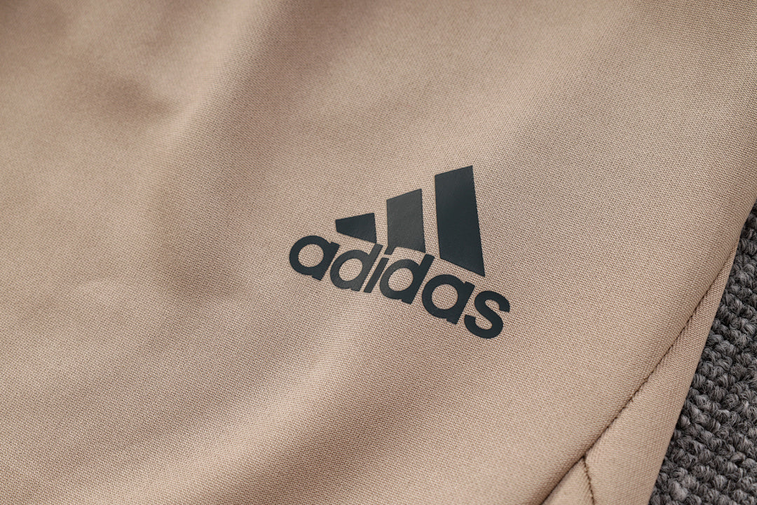 Veste à Capuche Zippée Kaki et Gris Clair 2023/24