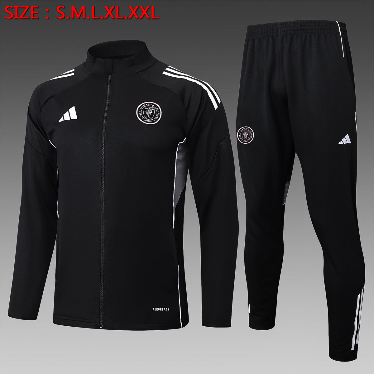 Veste à Capuche Zippée Miami Noir 2025/26