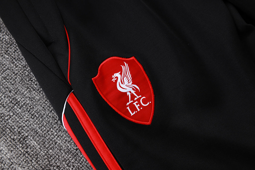 Veste à capuche zippée rétro Liverpool 2025/26 Noir