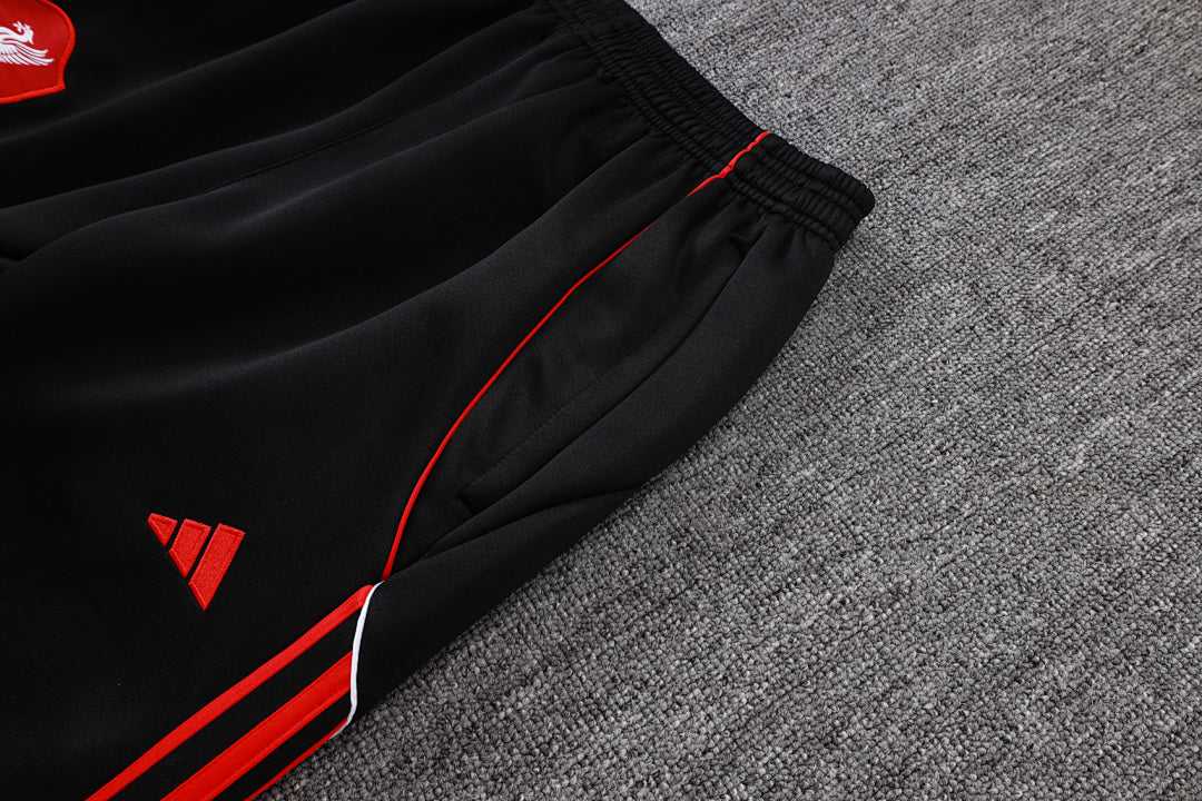 Veste à capuche zippée rétro Liverpool 2025/26 Noir