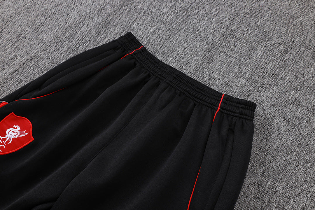 Veste à capuche zippée rétro Liverpool 2025/26 Noir