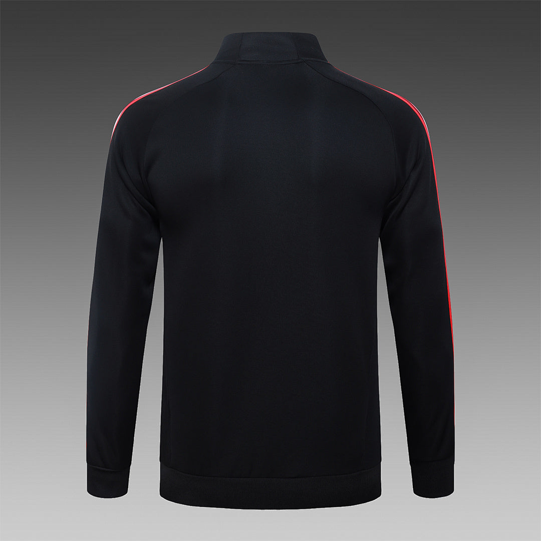 Veste à capuche zippée rétro Liverpool 2025/26 Noir