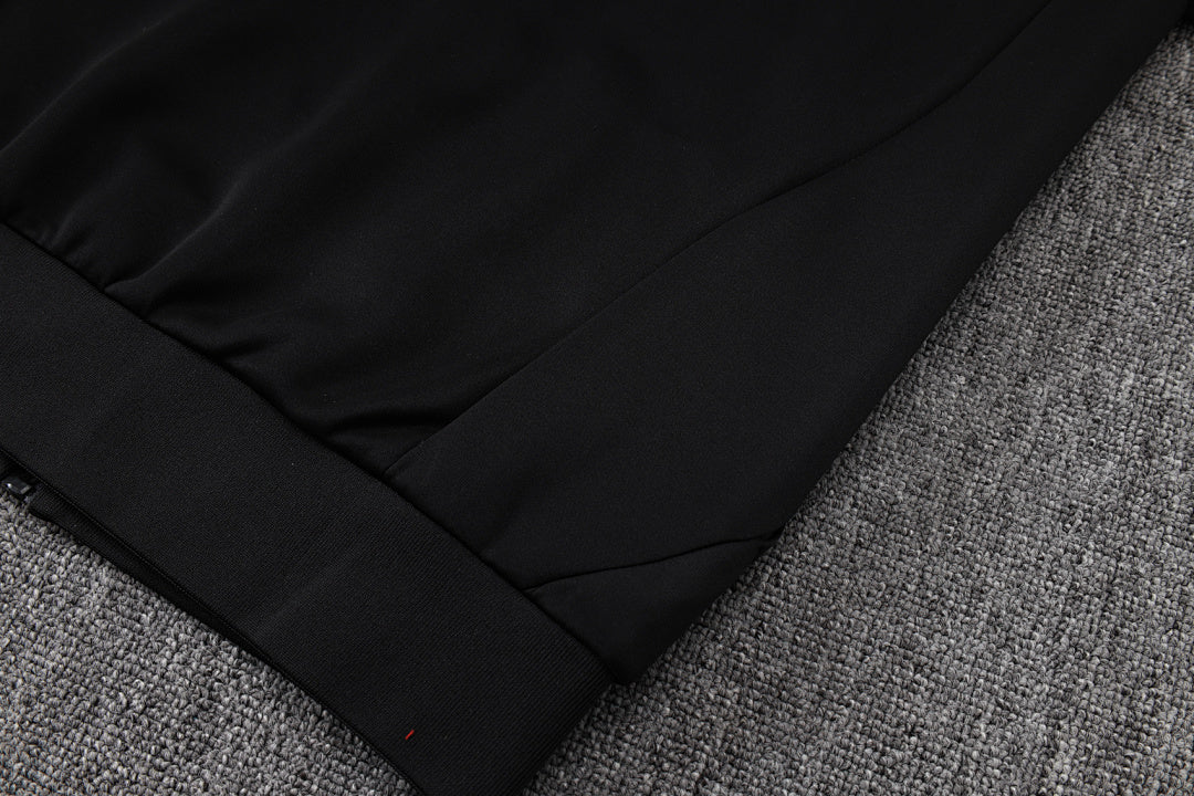 Veste à capuche zippée rétro Liverpool 2025/26 Noir
